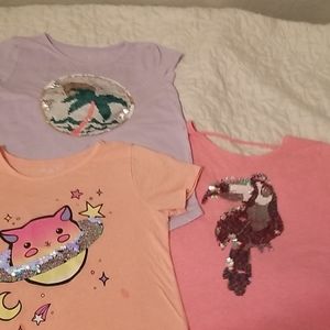 Bundle of 3 Sequins Childrens Place shirts